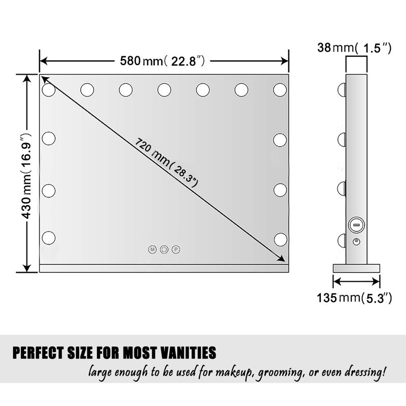 Metal Flat Mirror