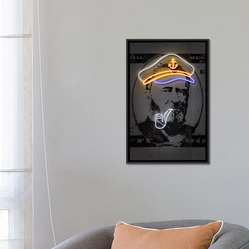 « grant », reproduction d’impression sur toile, H 26 po x l 18 po x P 1,5 po, Toile avec cadre noir, Pas de tapis