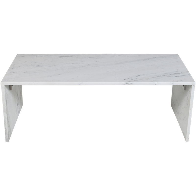 Table basse Jaloni, Marbre blanc