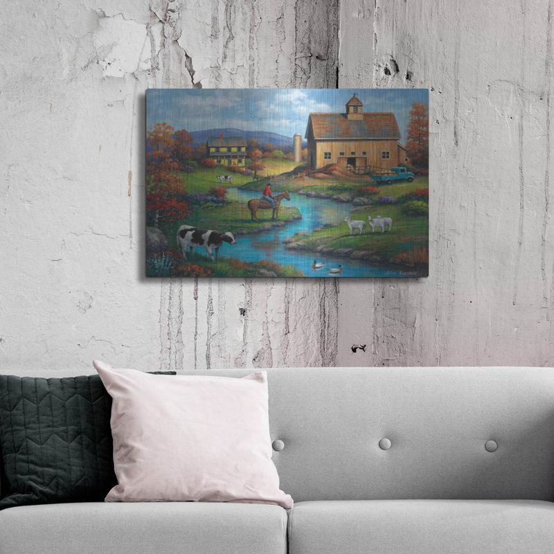 «Brown Barn Farm» par John Zaccheo, H 24 po x l 36 po