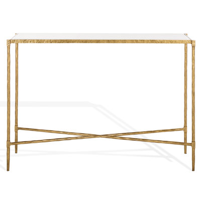 Alderman 42.1'' Marble Top Console Table