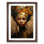 African Woman Dadaism - Framed Print-94220603-94220604