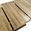 Ensemble de salle à manger extensible en forme de bois vieilli, 160 - 200 cm, noir, peut accueillir 6 à 10 personnes en apparence, convient à
