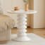 58 cm Cream White Round Side Table