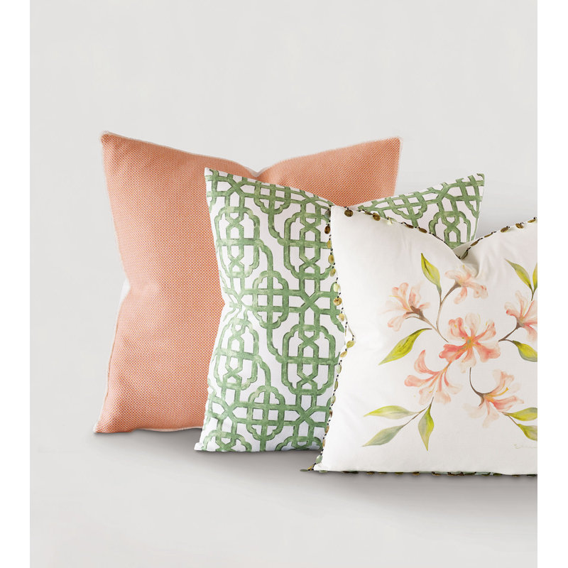 Taylor Cotton Blend Reversible Throw Pillow