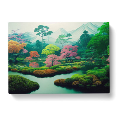 Japanese Garden - Wrapped Canvas Print