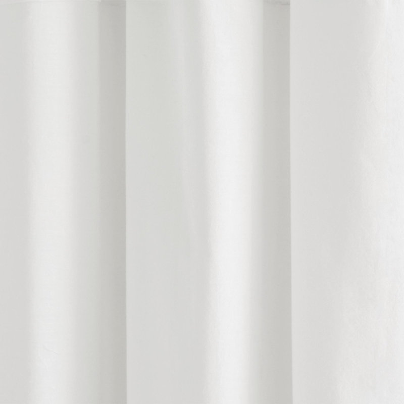 Mila Semi Sheer Window Scarf Single Panel, 200 W x 280 D cm, White