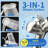 Brushed Nickel 7.5" Filtered Dual Shower Head Combo With Adjustable Bendable Bar-125373107