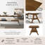 Table basse moderne en bois avec tablette