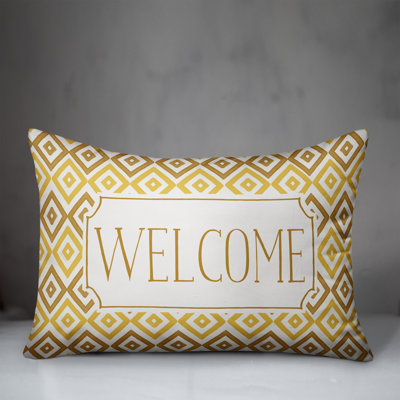 Geometric Outdoor Reversible Throw Pillow