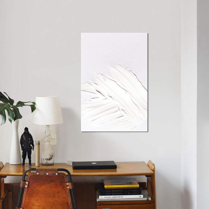 «Minimal White», impression sur toile, H 18 po x l 12 po x P 1,5 po, Toile tendue, Pas de tapis