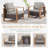 Drazen 7 - Person Patio Furniture Set With Fire Pit Table, All-Weather Wicker Outdoor Conversation Set With Chair And Thick Cushions-685844823-685844820