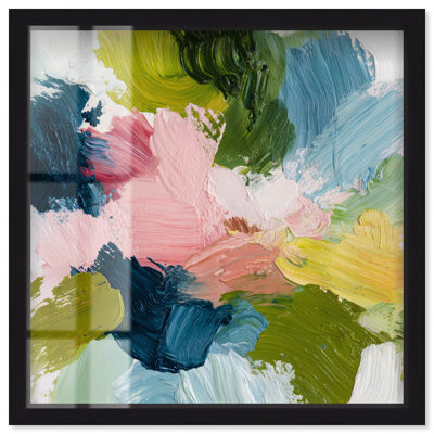 «Joyful Mess III Shadowbox», art mural de salon par Art Remedy, cadre noir, 25 x 25