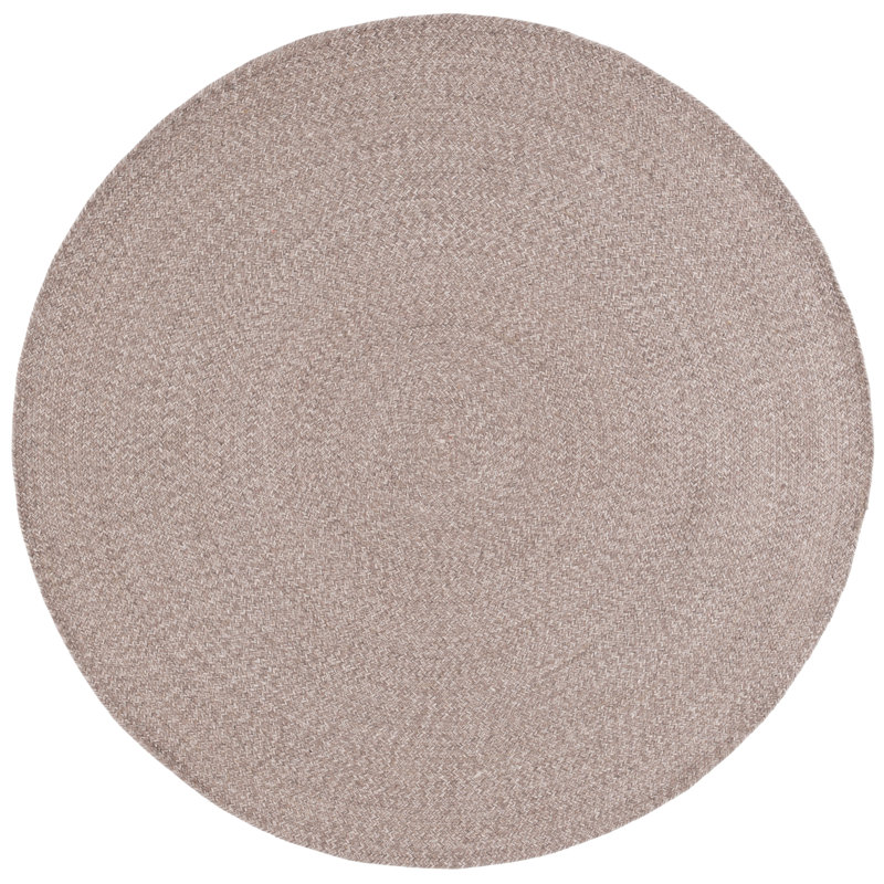 Petersburg Geometric Cotton Hand Woven Area Rug, Round 183cm