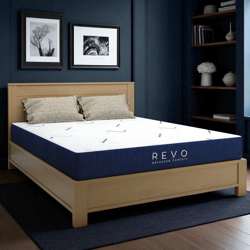 Revo Gel Memory Foam Mattress, Queen, 8"