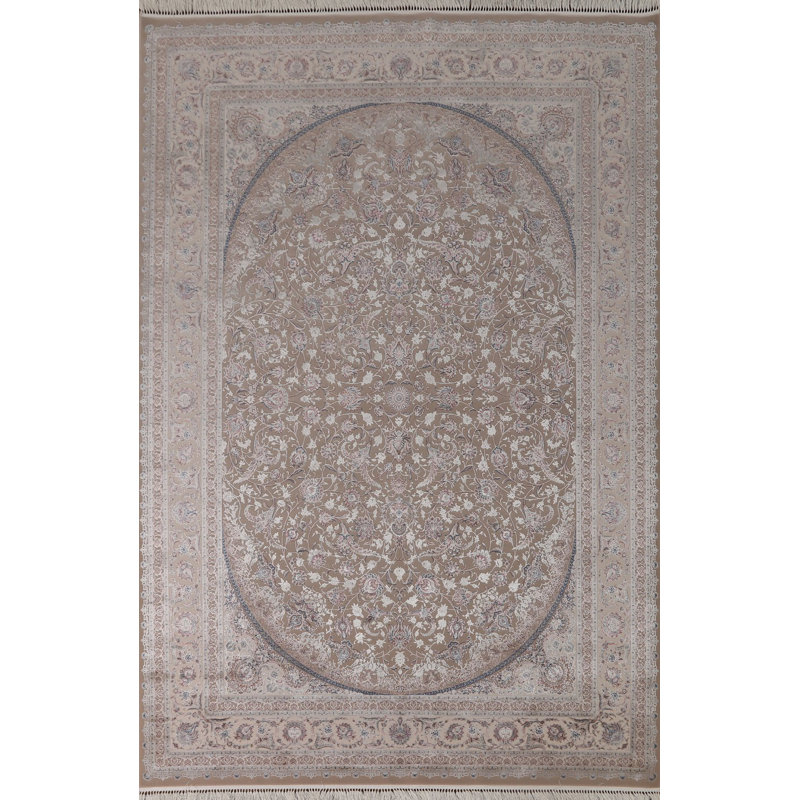 Tapis turc brun traditionnel 7 x 10