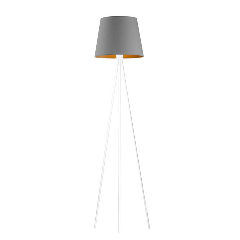 Gregg 153cm Tripod Floor Lamp, White, Grey