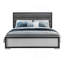 LIT GRAND ADELAIDE GRIS NOIR AVEC DEL-114236315