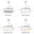 Gerede 36" Integrated LED Retractable Ceiling Fan-598517736