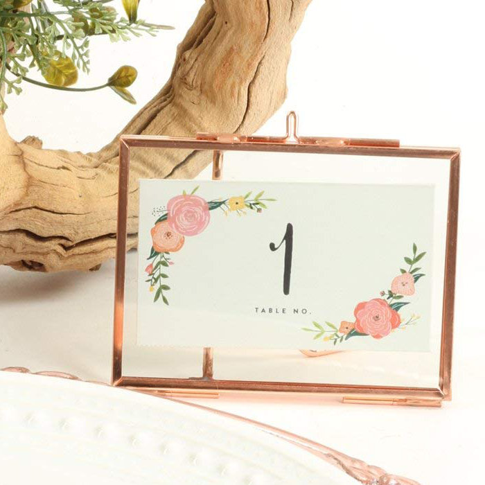 Gilded Floater Picture Frame, Rose Gold