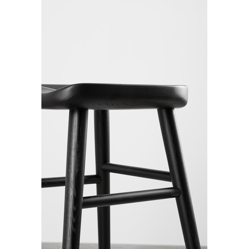 Alma Bar Chair, Matte Black, Bar Stool (31” Seat Height)