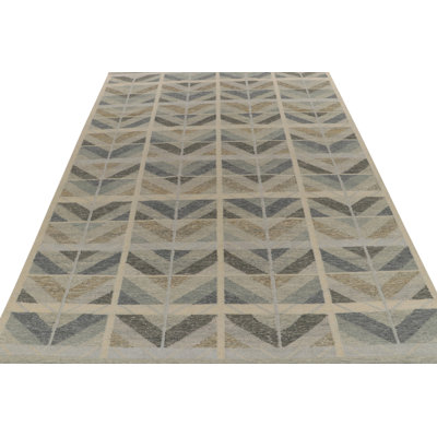 Scandinavian Wool Geometric Area Rug