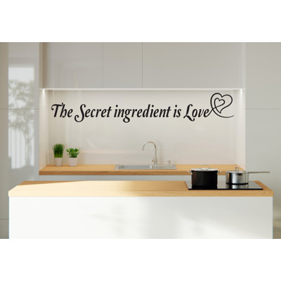 The Secret Ingredient Is Love Kitchen Wall Art Decor Kitchen Decoration Vinyl Wall Lettering Wall Decal Dining Wall Decor 208LU