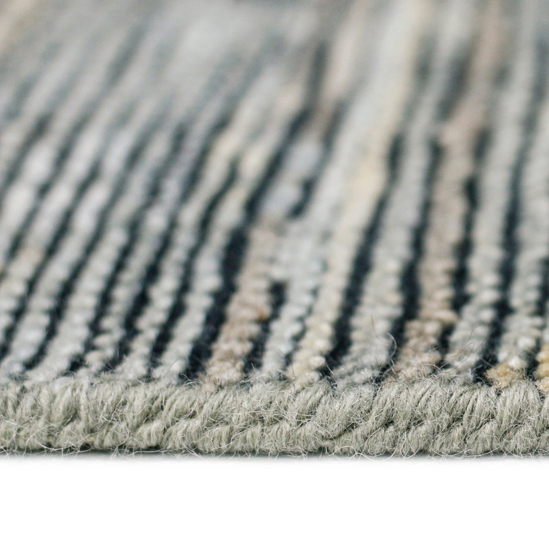 Wool Geometric Area Rug, Rectangle 2' x 3'