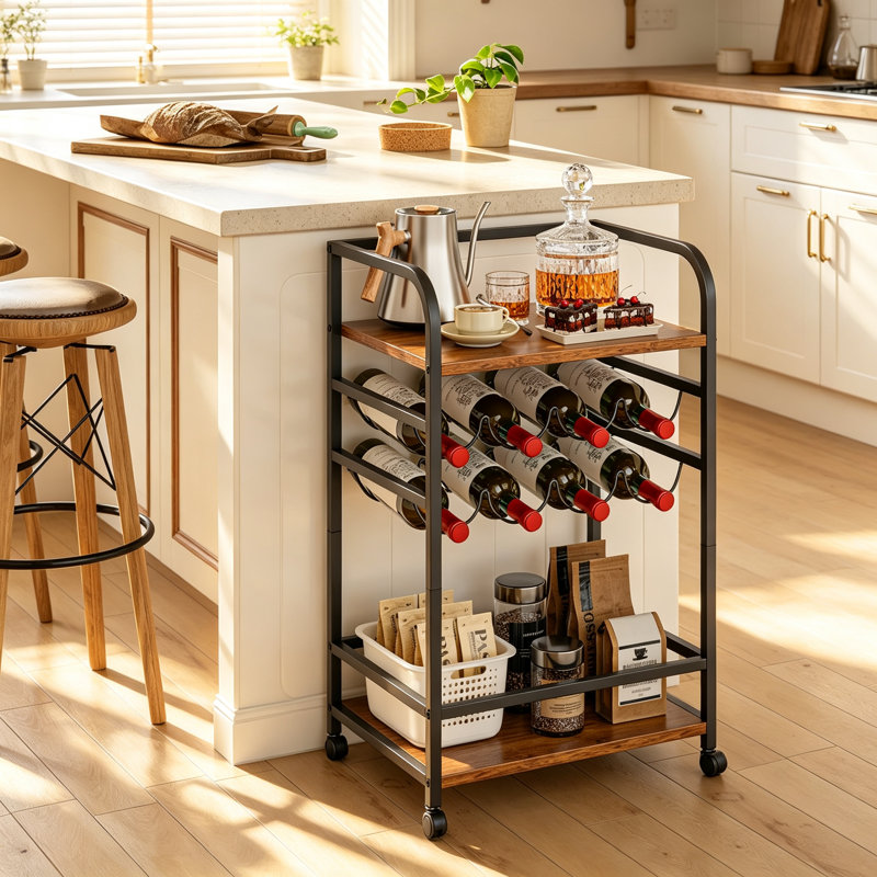 Wine Bottle & Glass Rack