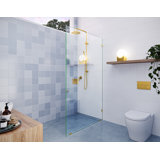 Vela 42 in. x 78 in. Fully Frameless Single Fixed Shower Panel