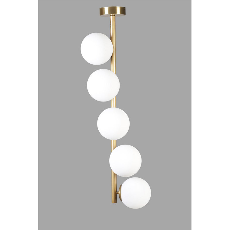 Chandle Chandelier, Gold/White