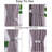 6 Pack Magnetic Curtain Tiebacks, Decorative Curtain Holdbacks
