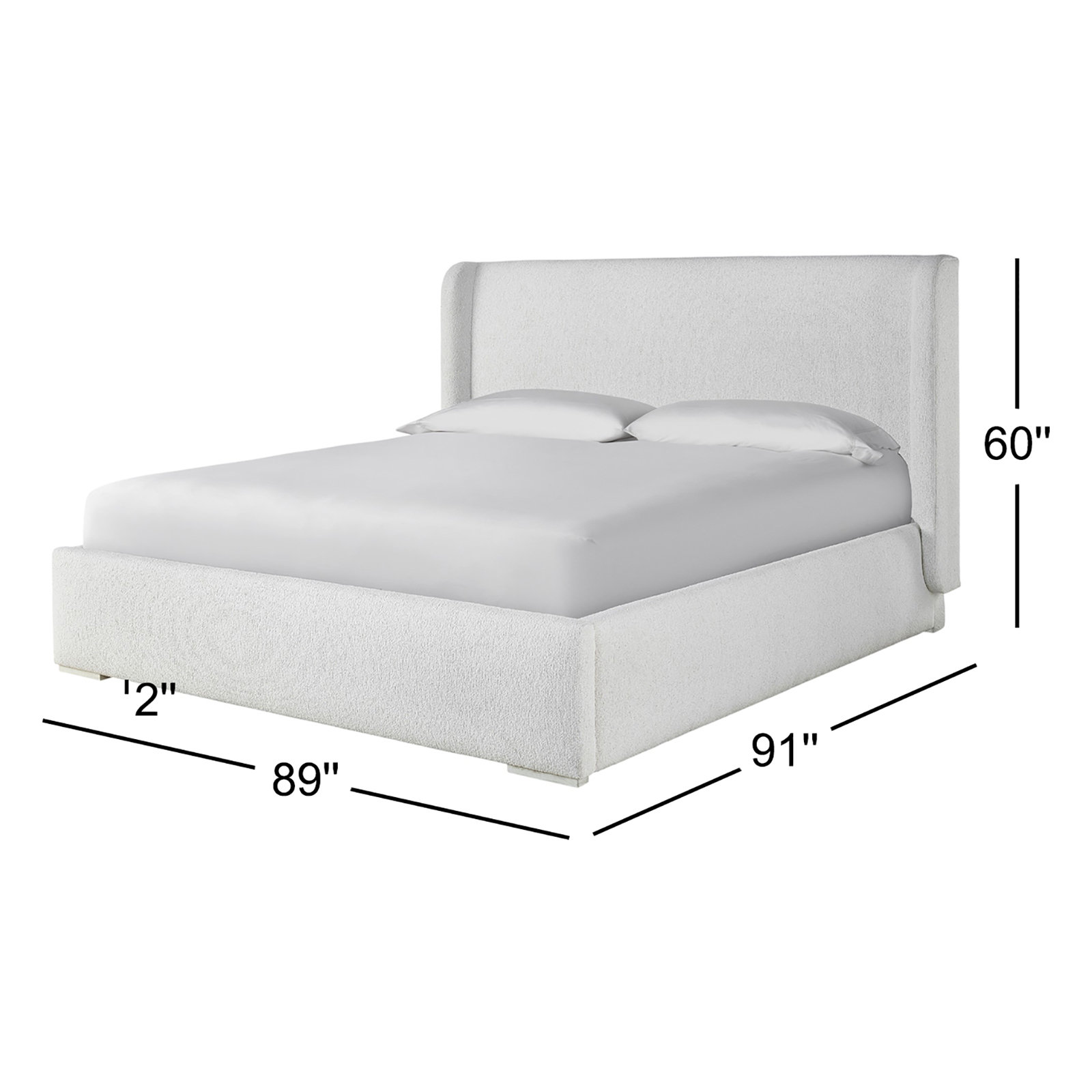 Marcia Wingback Bed, King