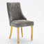 Conception américaine, gris, tissu de rayonne, chenille, chaises de salle à manger, pieds en acier inoxydable doré, soutien dorsal élevé et solide dans la pièce pour un confort à long terme-1190397877-1190397872
