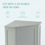 Armoire de salle de bain d'angle avec tablette réglable-1943534510