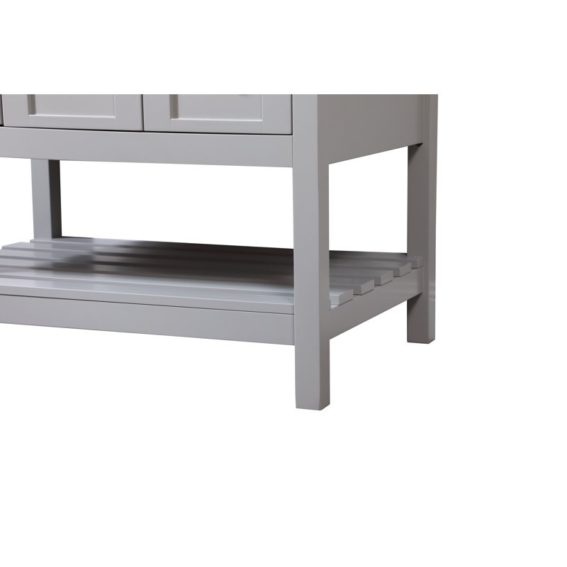 Ensemble de meuble-lavabo simple 32 po Krish, Gris