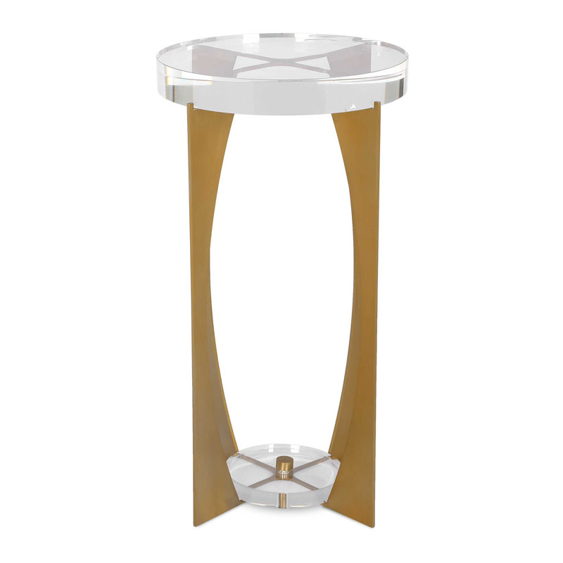 Uttermost Kolkata Brass Accent Table