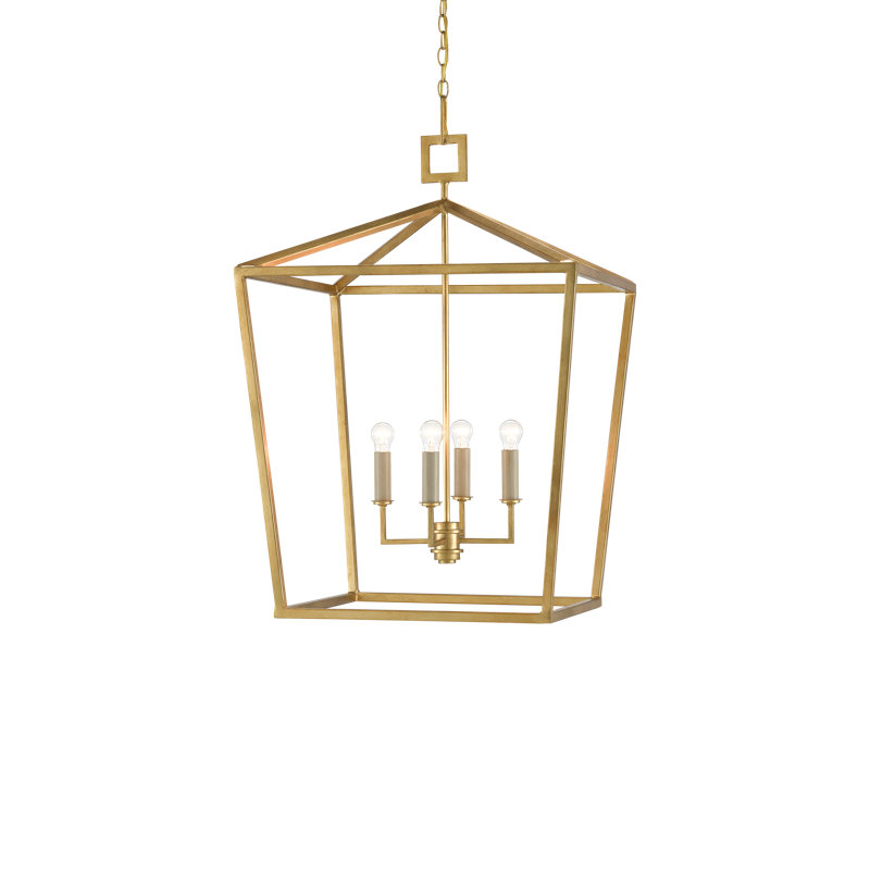 Denison 4 - Light Chandelier, Gold