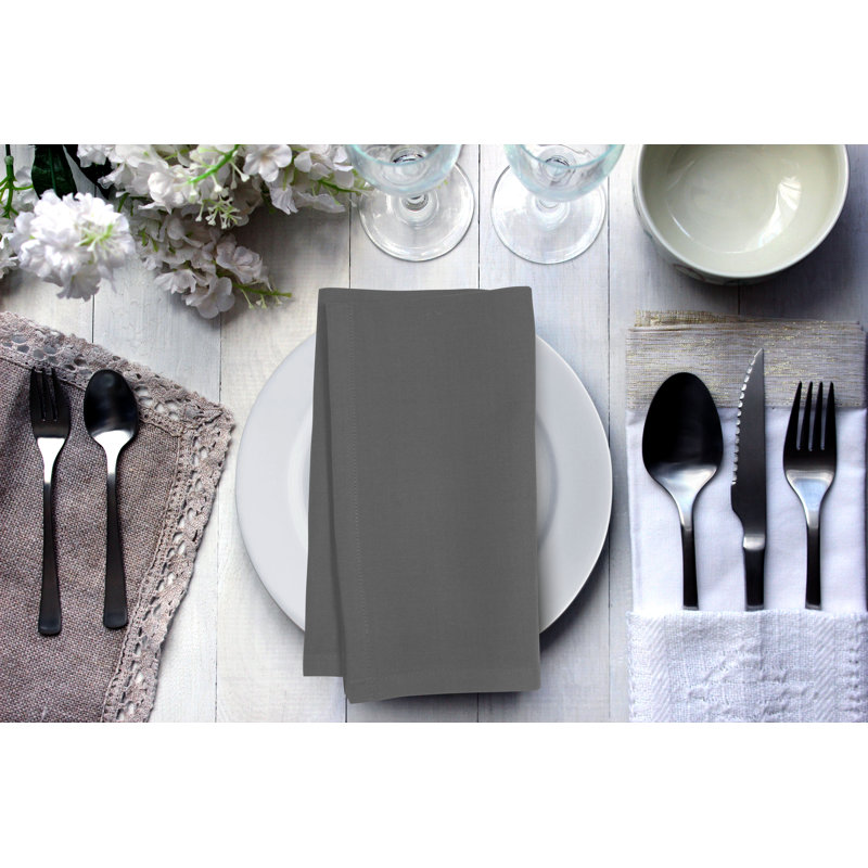 Torrian 20" Cotton Napkin, Pewter