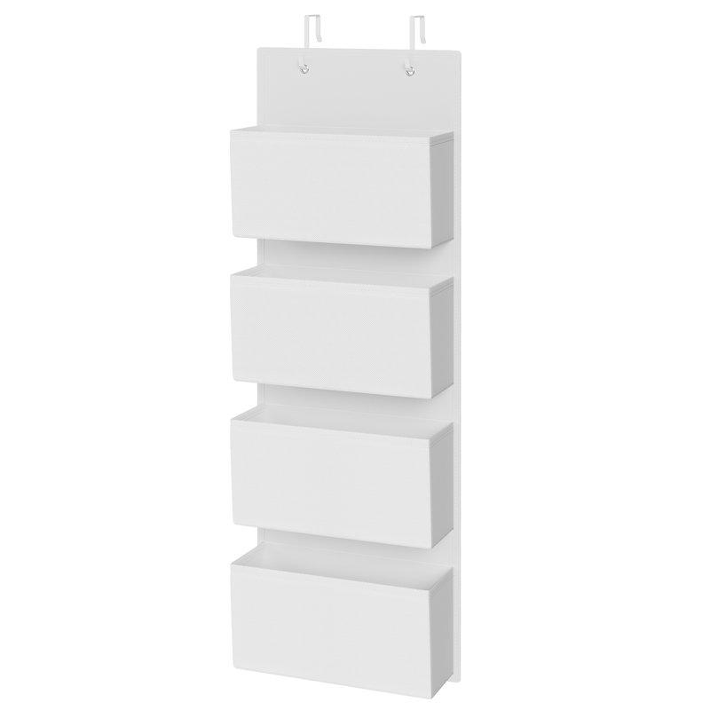 33.5x12x100cm Fabric Hanging Organiser, Cloud White