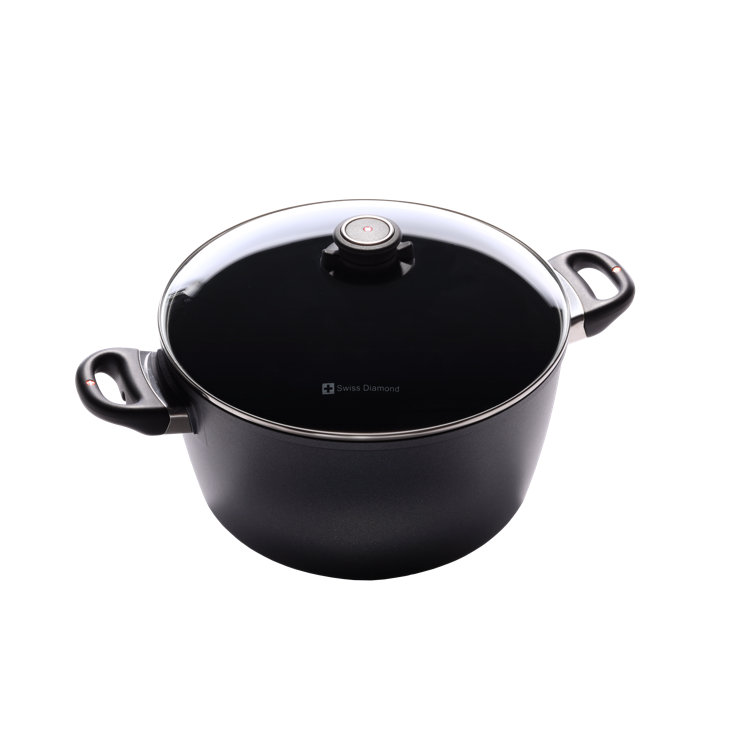 Swiss Diamond XD 1.4 qt Nonstick Saucepan with Glass Lid