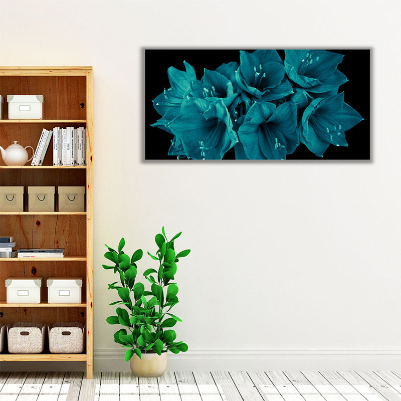 Amaryllis Flower 3 - reproduction d'art sur toile, H 10 po x l 20 po