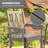 Mabry 5 Piece Patio Dining Set, Patio tables with 4 Chairs,Patio Furniture Sets Made of HDPE Materia and Metal Frame Reinforcement for Backyard, Porch, Lawn，Party and Garden,Gray