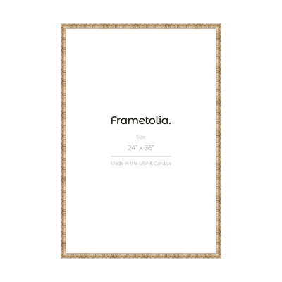 Frametolia Golden Age Vintage Wall Frame - 1-1/2" Width - No Mat