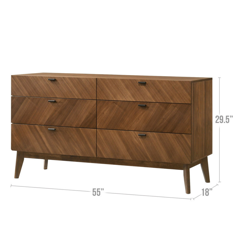 Boysie 55'' W 6 - Drawer Dresser