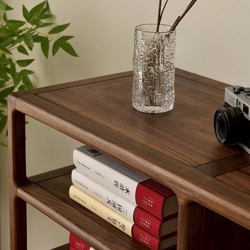 Chinese style solid wood display bookcase