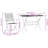 Octagonal 5 - Piece 4 - Person Outdoor Table Set