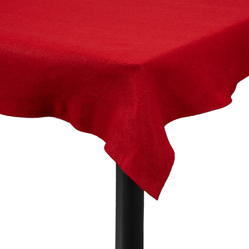 35.5" x 94.5" Rectangular Table Drape, Red