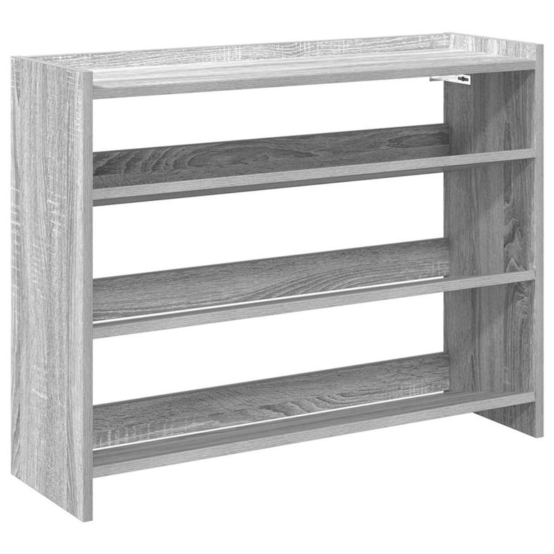 12 Pair Shoe Rack, Grey Sonoma