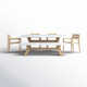 Fleur 74'' Rectangular 7 - Person Outdoor Dining Set